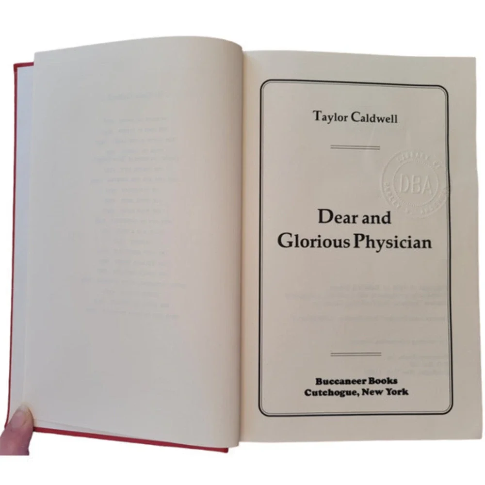 Dear Glorious‎ Physician By Taylor Caldwell 1959  Hardcover book